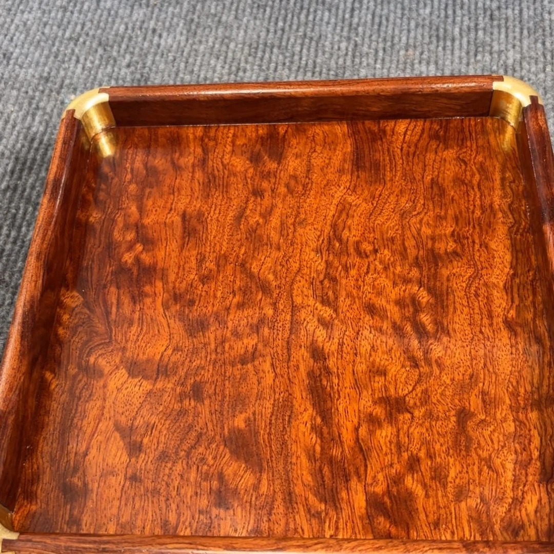 木缅甸花梨独板托盘