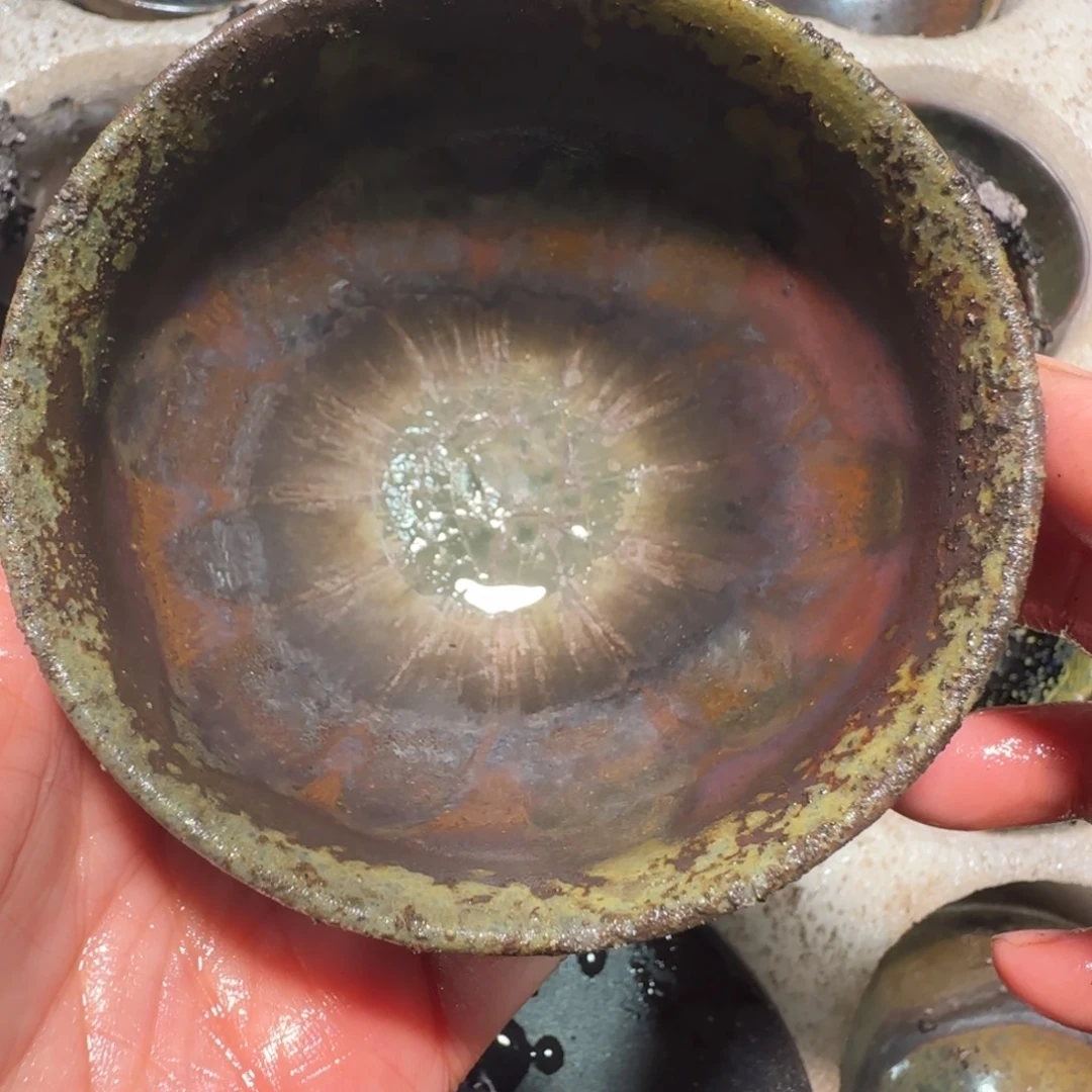 柴烧建盏茶盏茶杯285