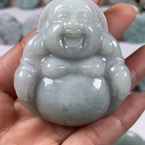 翡翠颈饰未镶嵌大佛微瑕福利