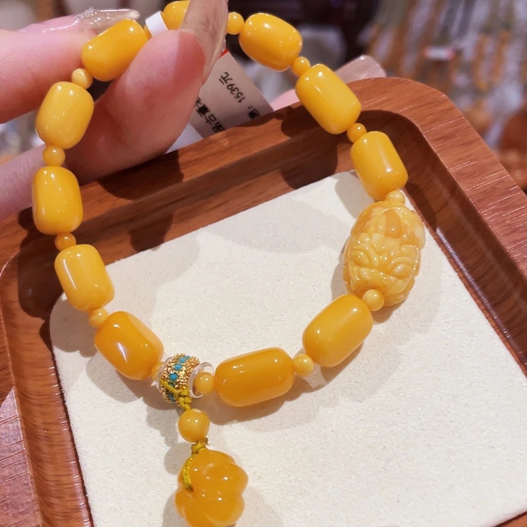 蜜蜡未镶嵌手链手串