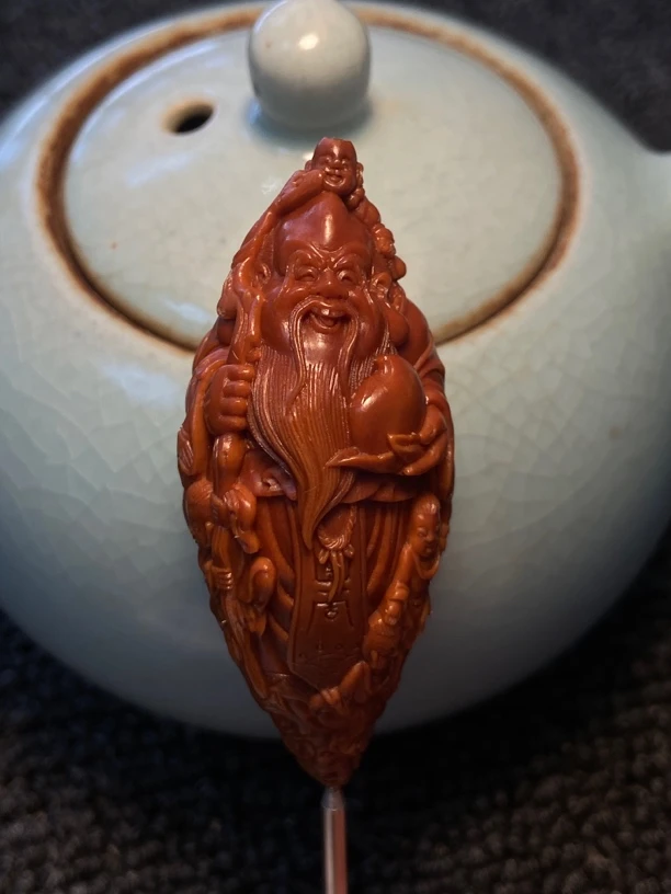 橄榄核纯手工橄榄核雕刻寿星