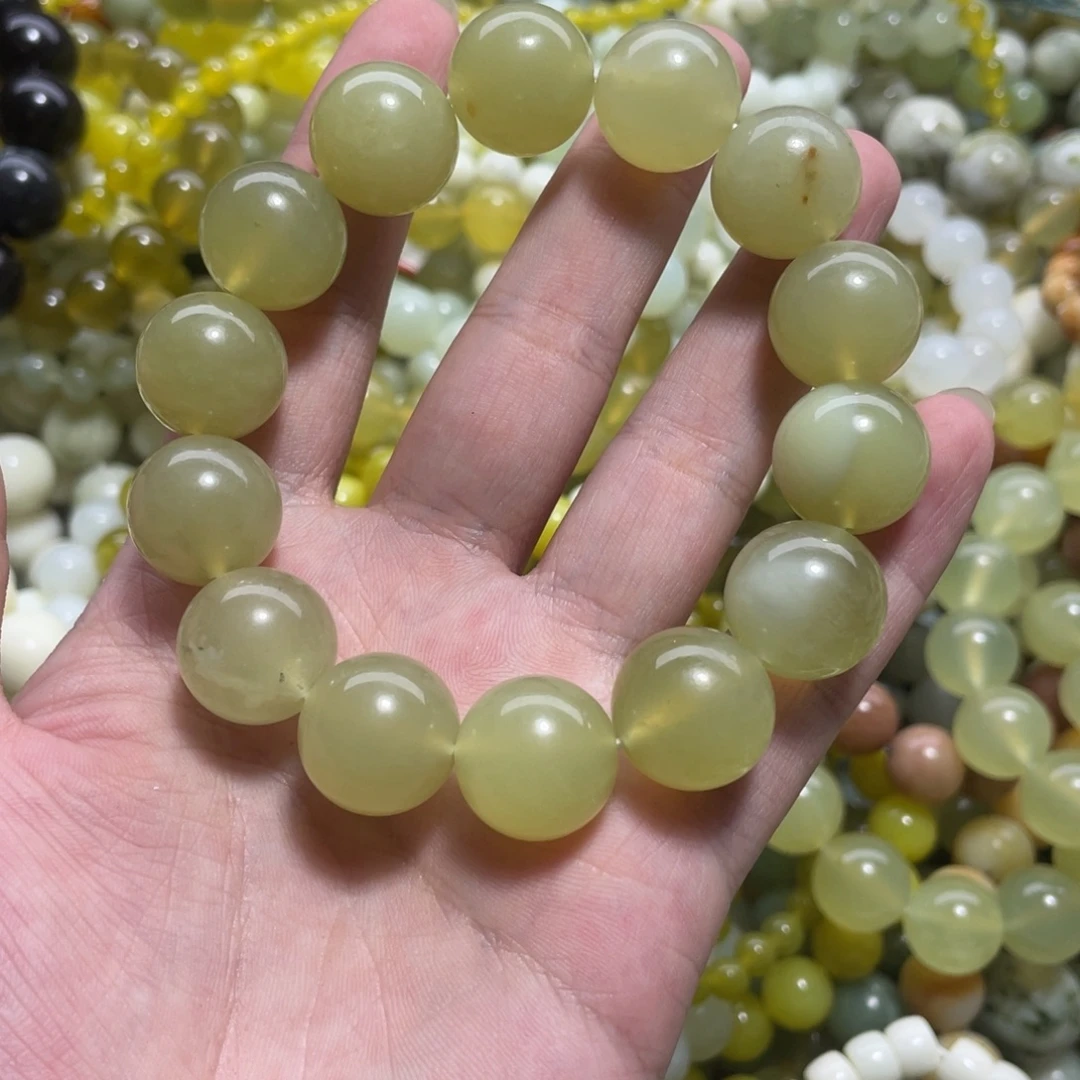 蛇纹石玉未镶嵌手链