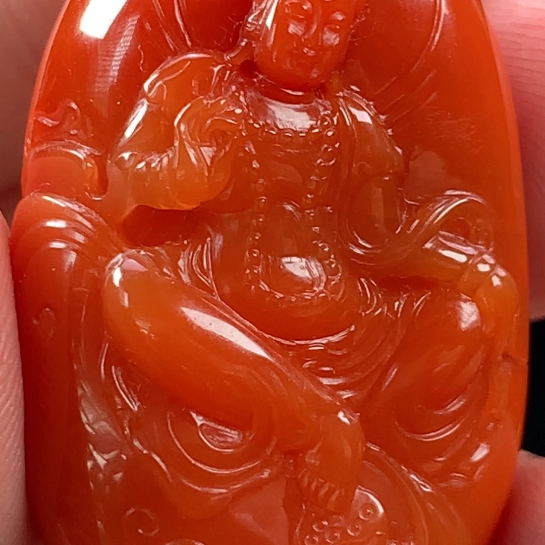 未镶嵌南红玛瑙南红玛瑙观音吊坠