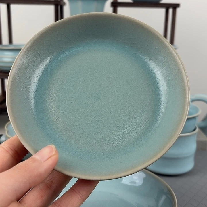 微瑕汝窑仿古釉圆洗