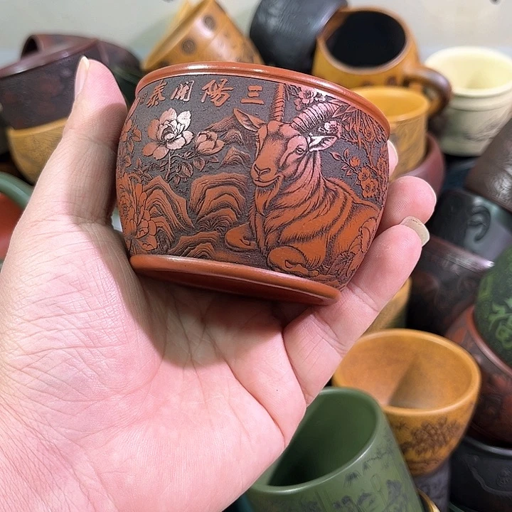 茶杯紫砂全手工紫砂主人杯