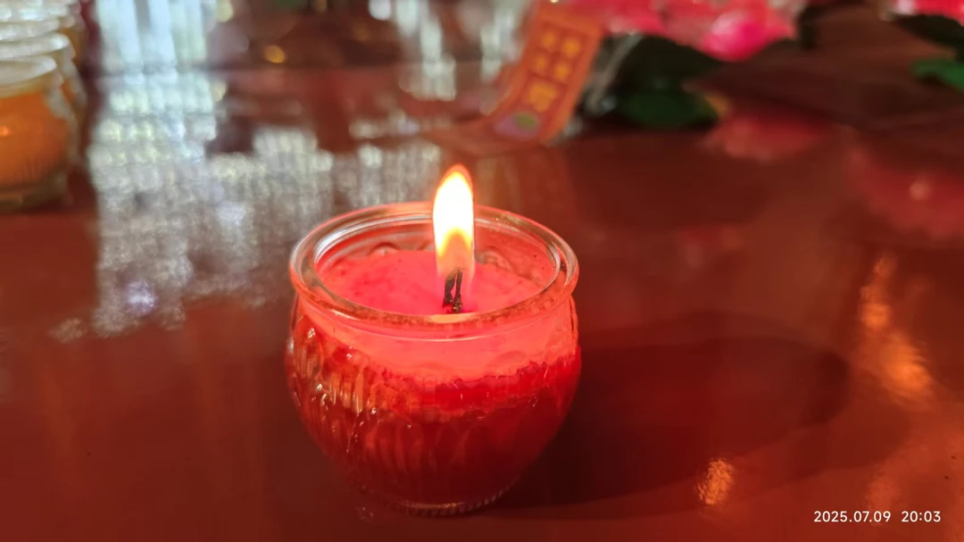 24小时平口莲花酥油灯/能量加持/供灯祈福/平安灯