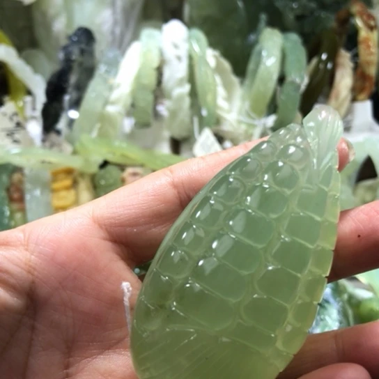 未镶嵌岫玉手把手把
