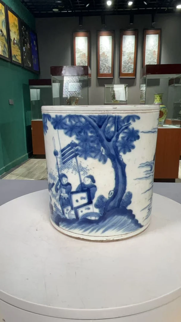 景德镇陶瓷青花笔筒R13