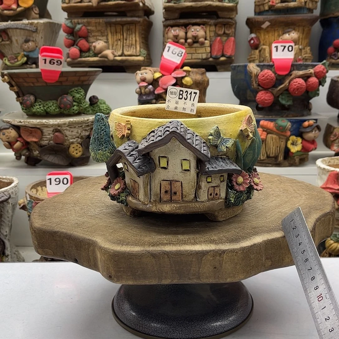 花盆317陶然花盆手捏