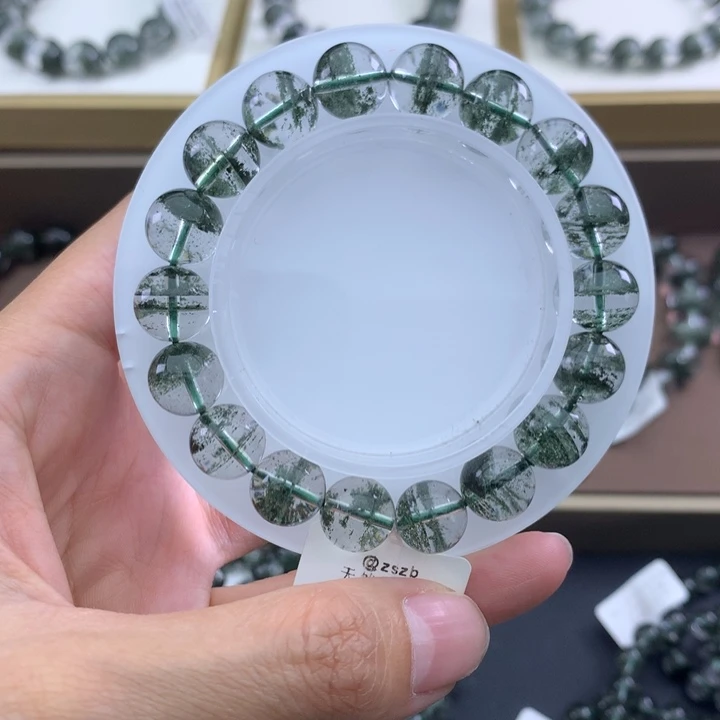 未镶嵌手链水晶绿幽灵