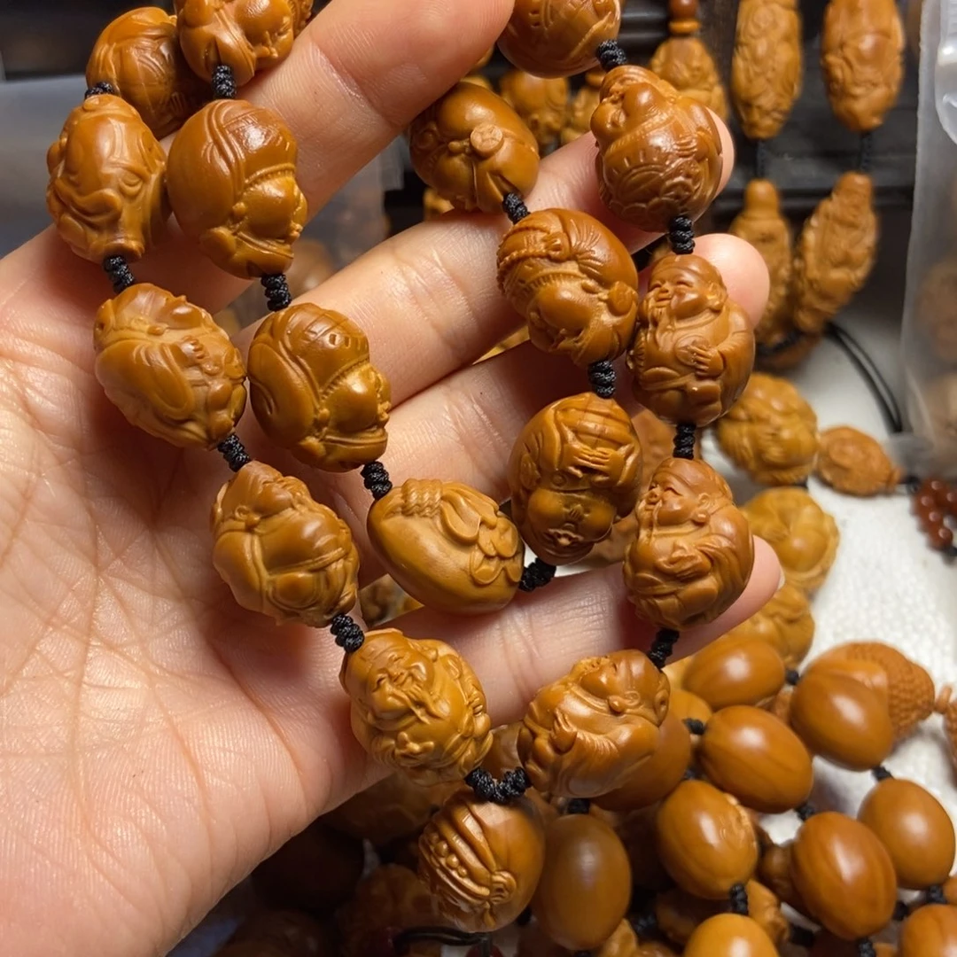 【闪购商品】手串/手链橄榄核相****辉财神手持