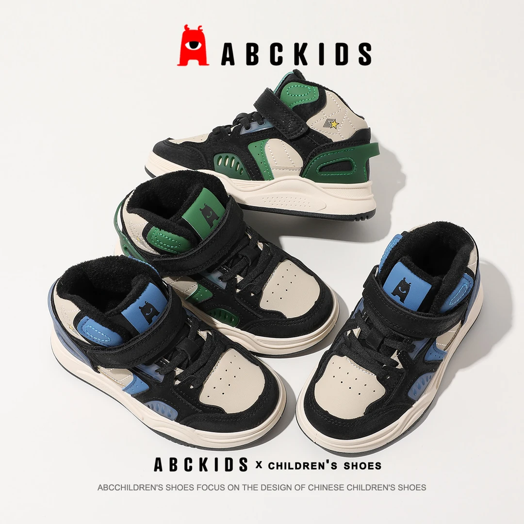 【品牌折扣专属】ABCKIDS儿童秋冬款加绒运动鞋SY353603749AX