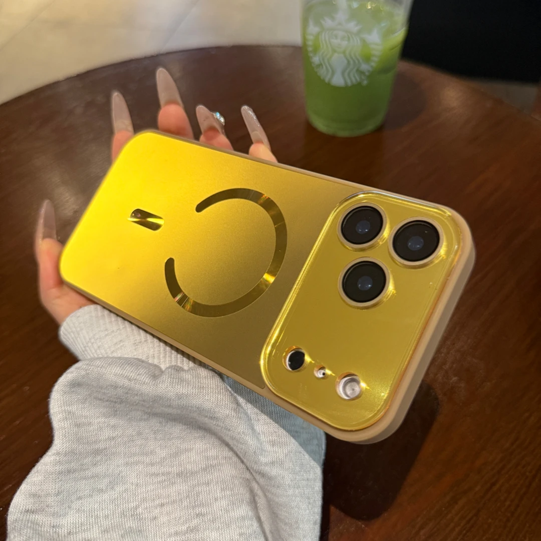 鎏金色秒变17适用于苹果17promax手机壳磁吸带镜头膜男女数码配件