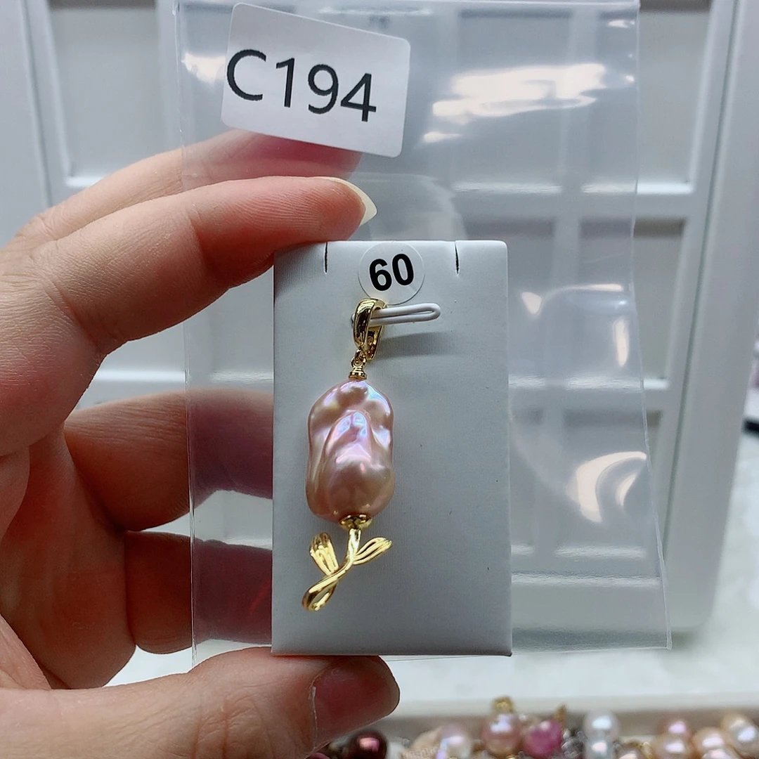 吊坠(不含链)合金淡水珍珠