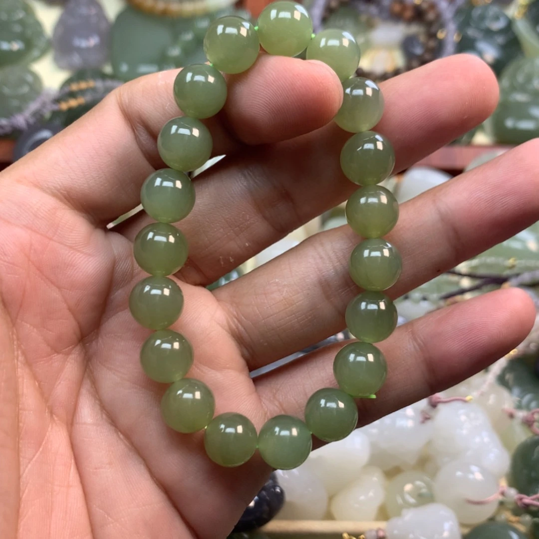 【闪购商品】未镶嵌手串和田玉m**吼
