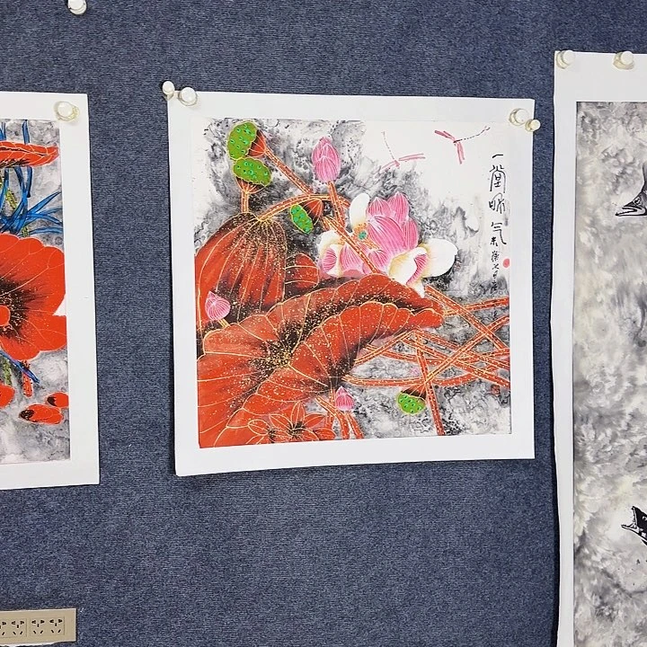 国画国画花鸟画作品