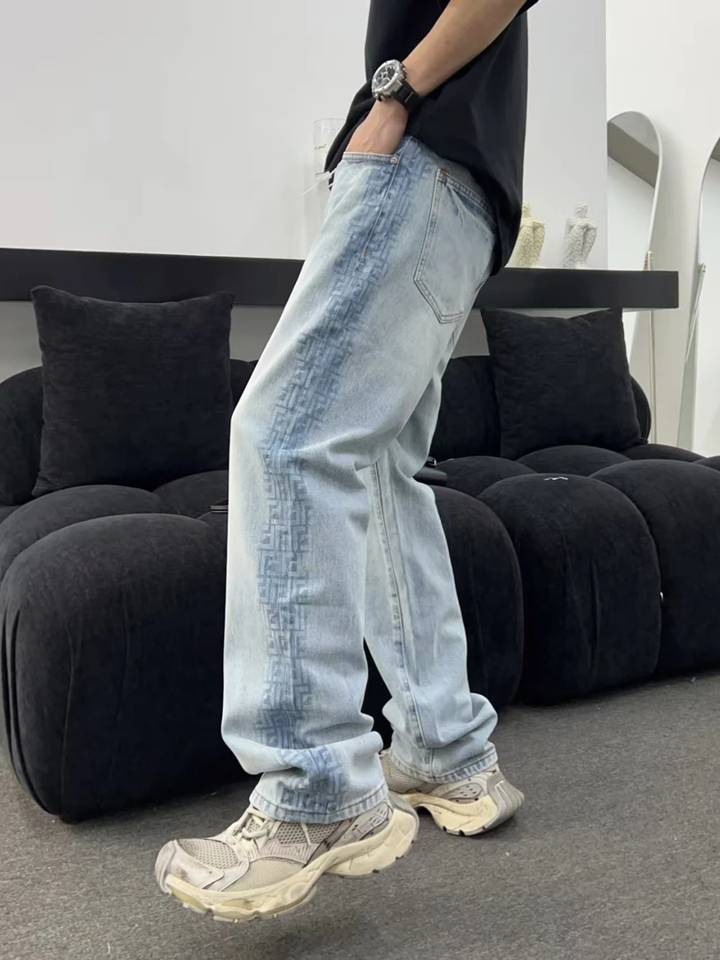 欧品夏季超薄舒适柔软透气个性潮流高端休闲百搭牛仔裤 5088