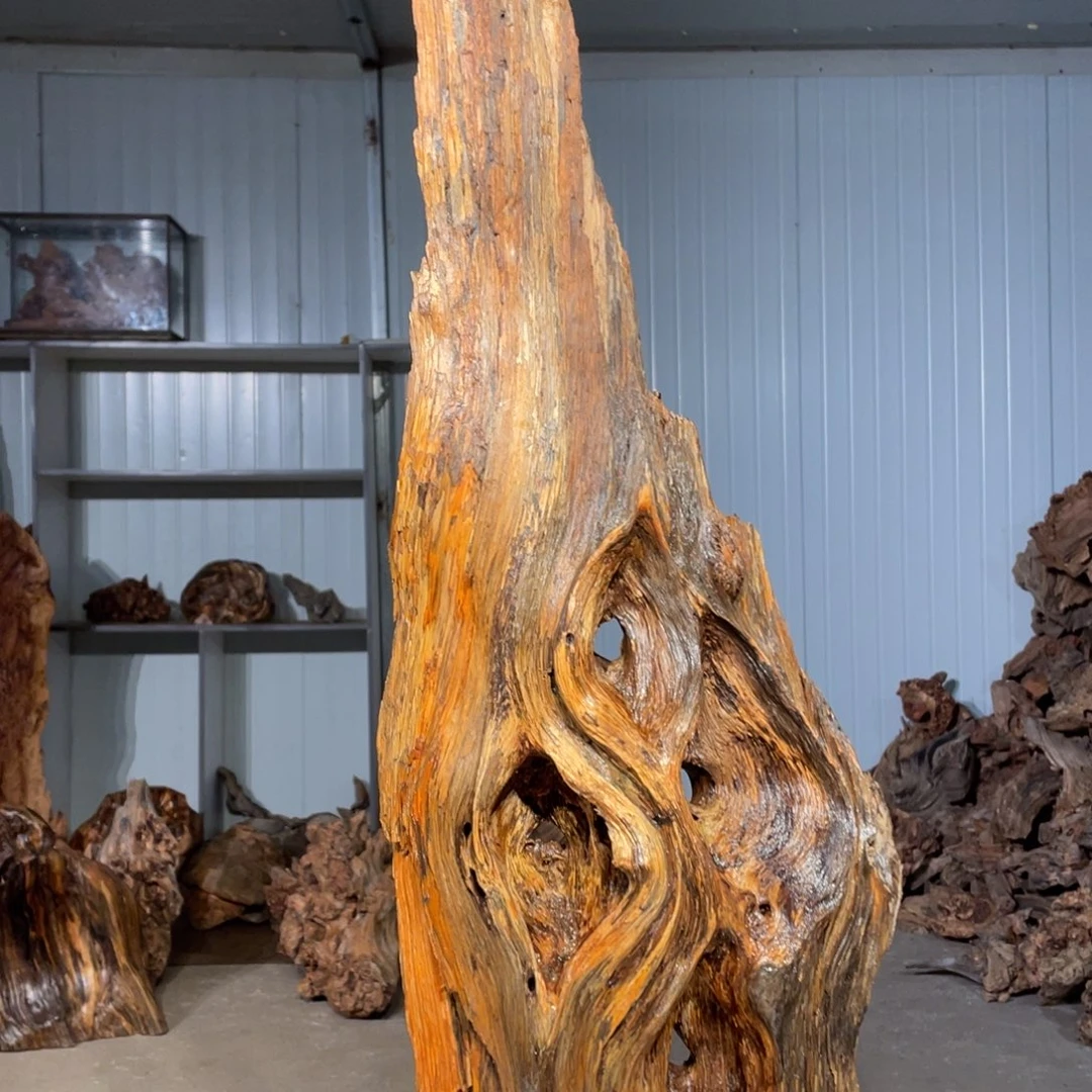 火***凰树脂＋木头猛子琥珀木摆件7