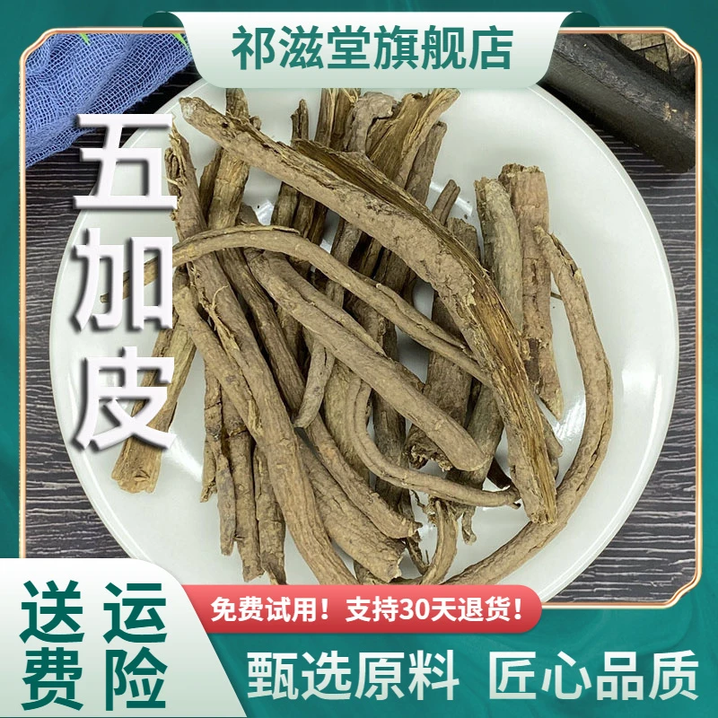 五加皮中药材正品南五加皮茶新鲜干货五加皮根泡酒水非野生粉香料