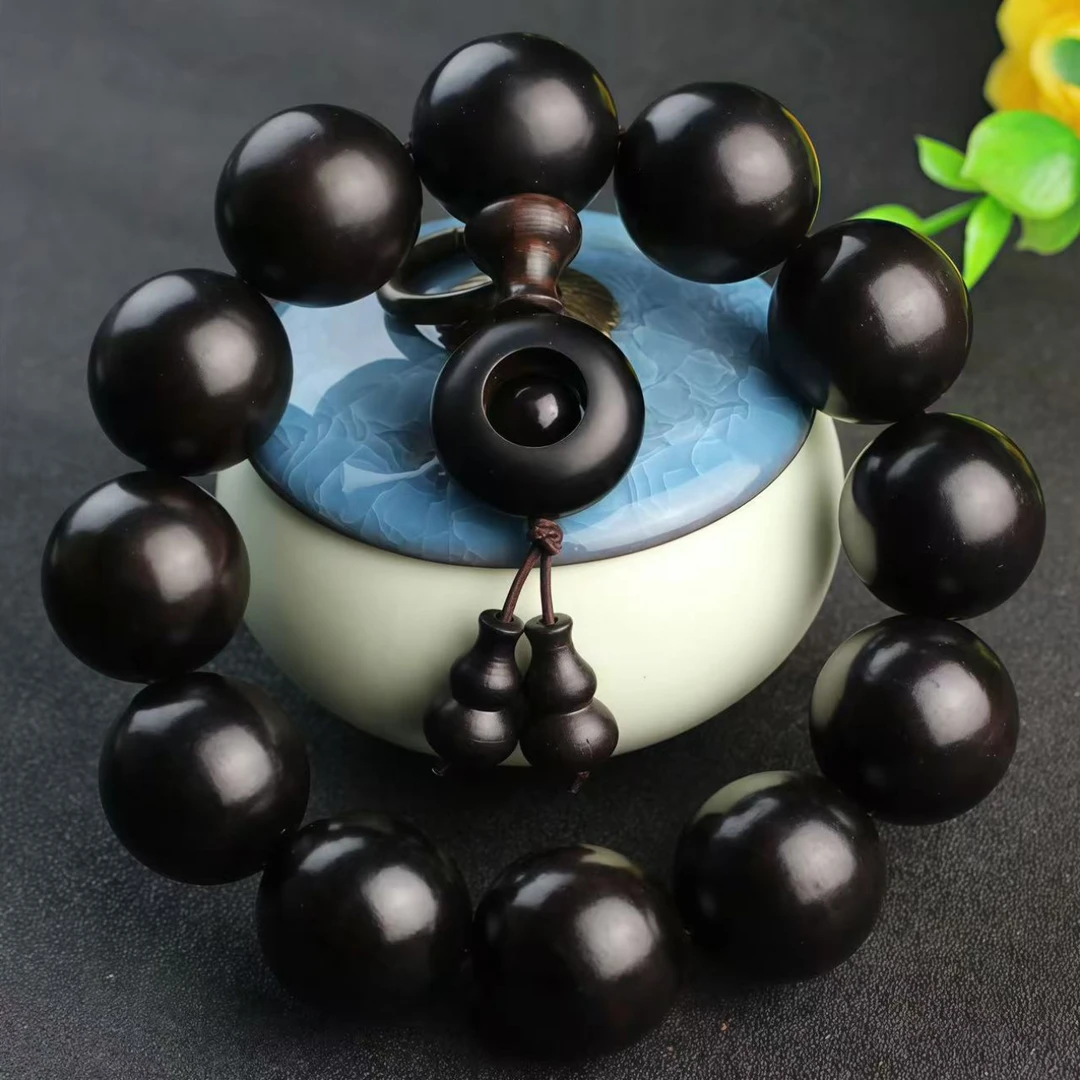 小叶紫檀单圈手串-无礼盒-32365