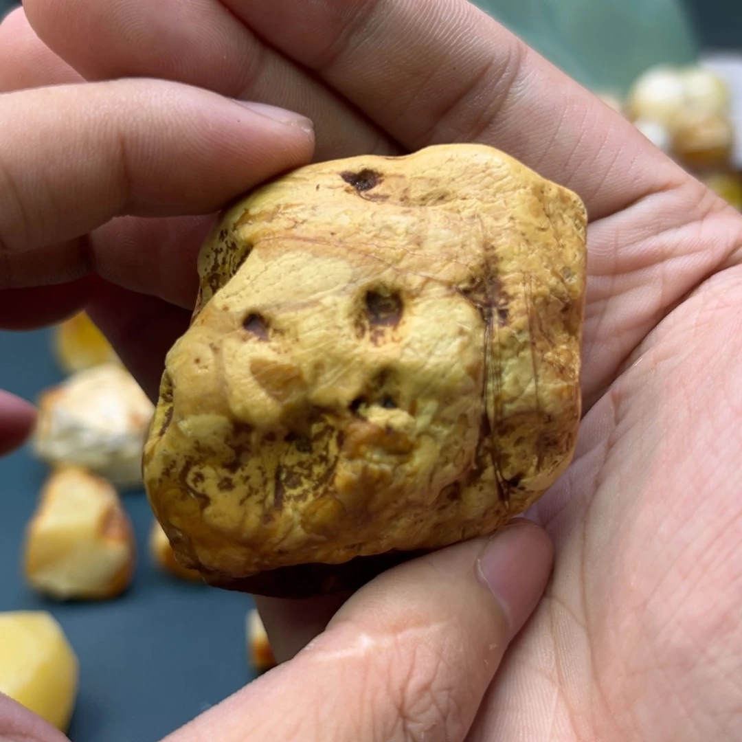****丰定制琥珀未镶嵌蜜蜡原石不退不换