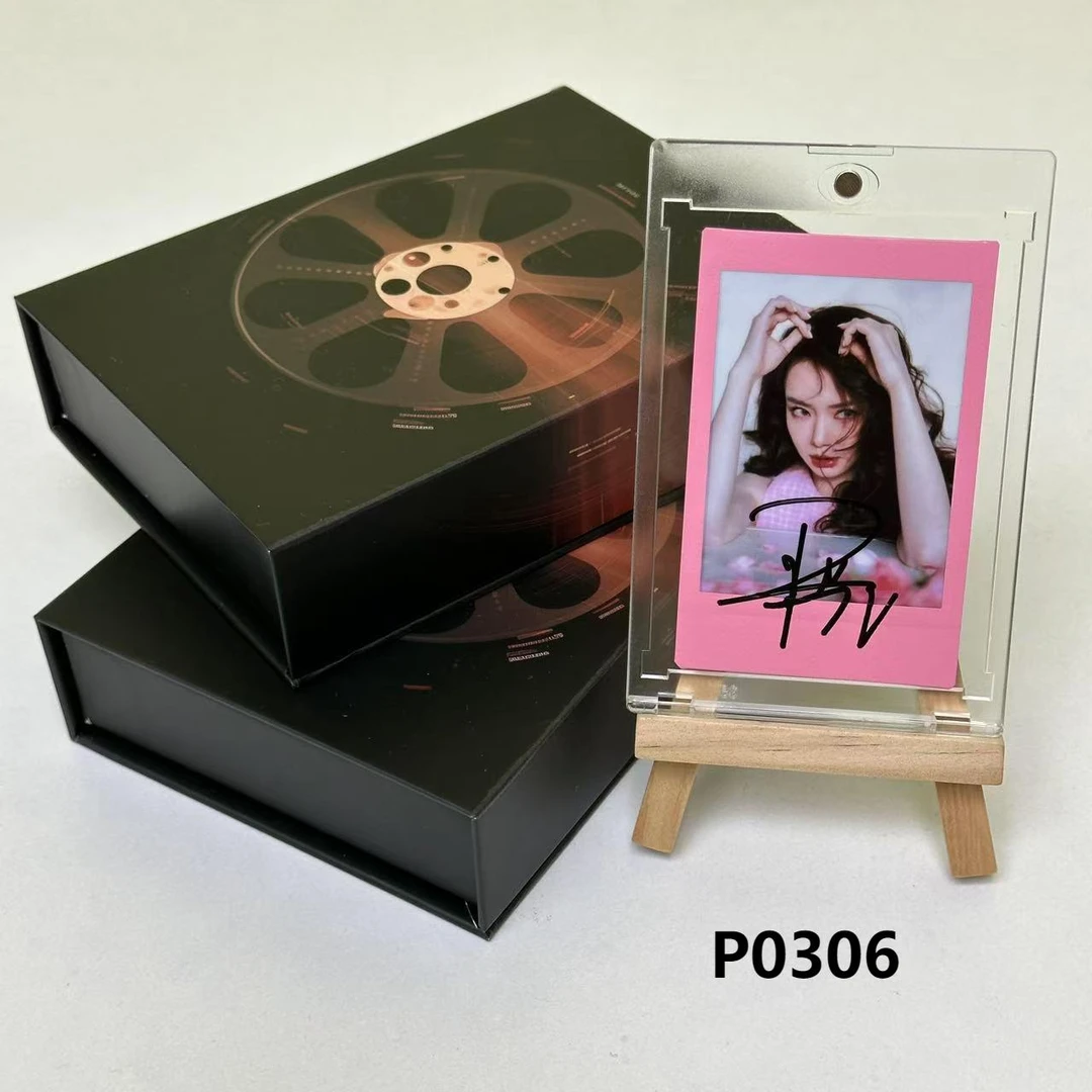 P0306 戚薇 正品拍立得照片 粉边边框