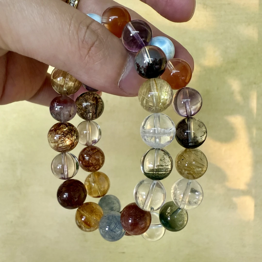 9978轻奢珠宝天然水晶多宝单圈手链水晶手链多宝手串水晶手串情侣