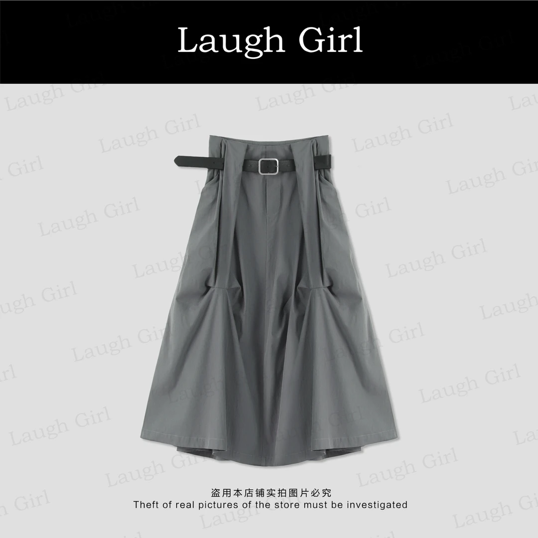 楚楚君 Laugh girl【赫本裙】纯欲慵懒风女装显瘦半身裙EL53310J