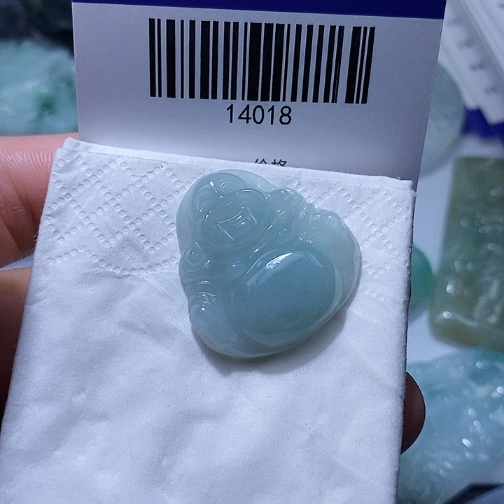 翡翠未镶嵌颈饰天光墟翡翠市场现金代购