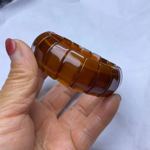 玛瑙/玉髓手链未镶嵌降***璃