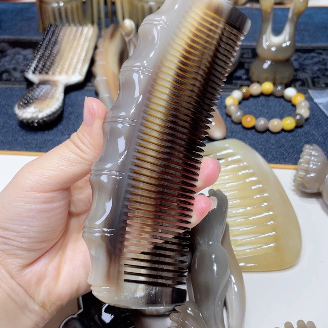 折后价 黑金刚玉化竹节梳