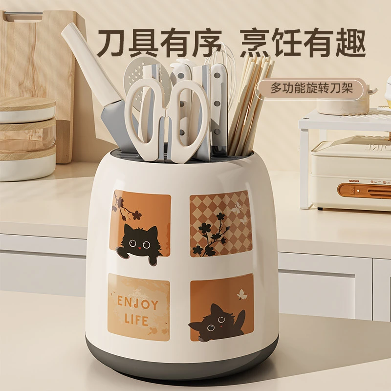 卡通潮趣家用厨具收纳高颜值卧室厨房大容量高档收纳桶置物架批发