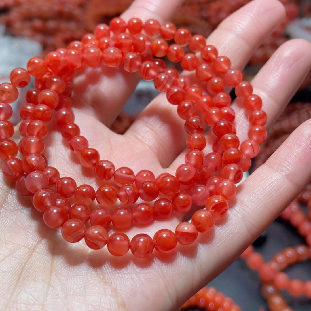 南红玛瑙手链未镶嵌喵**～