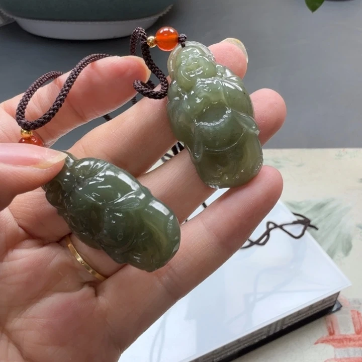 和田玉未镶嵌颈饰17