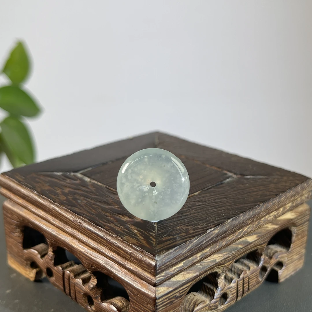 JTA15-33 天然缅甸A货翡翠 平安扣