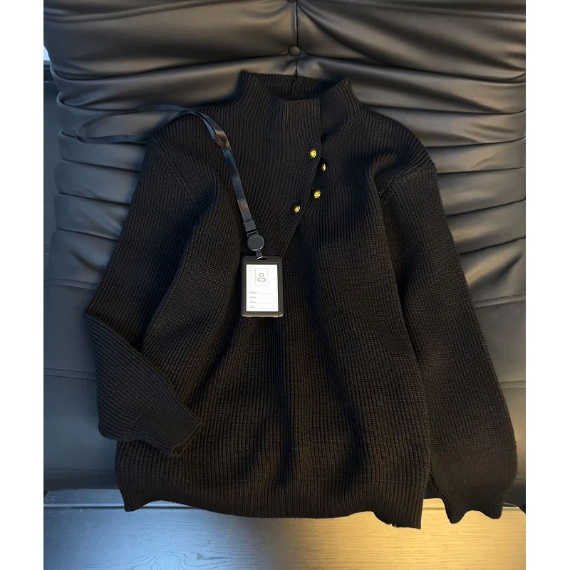 2025新款重磅毛衣男款冬季潮男高级感针织衫男cleanfit套头上衣