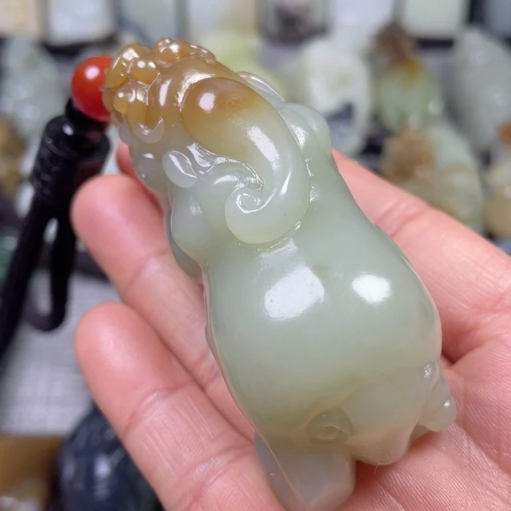 和田玉未镶嵌挂件