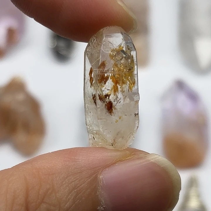 水晶颈饰未镶嵌巴基斯坦油胆闪灵钻23mm+