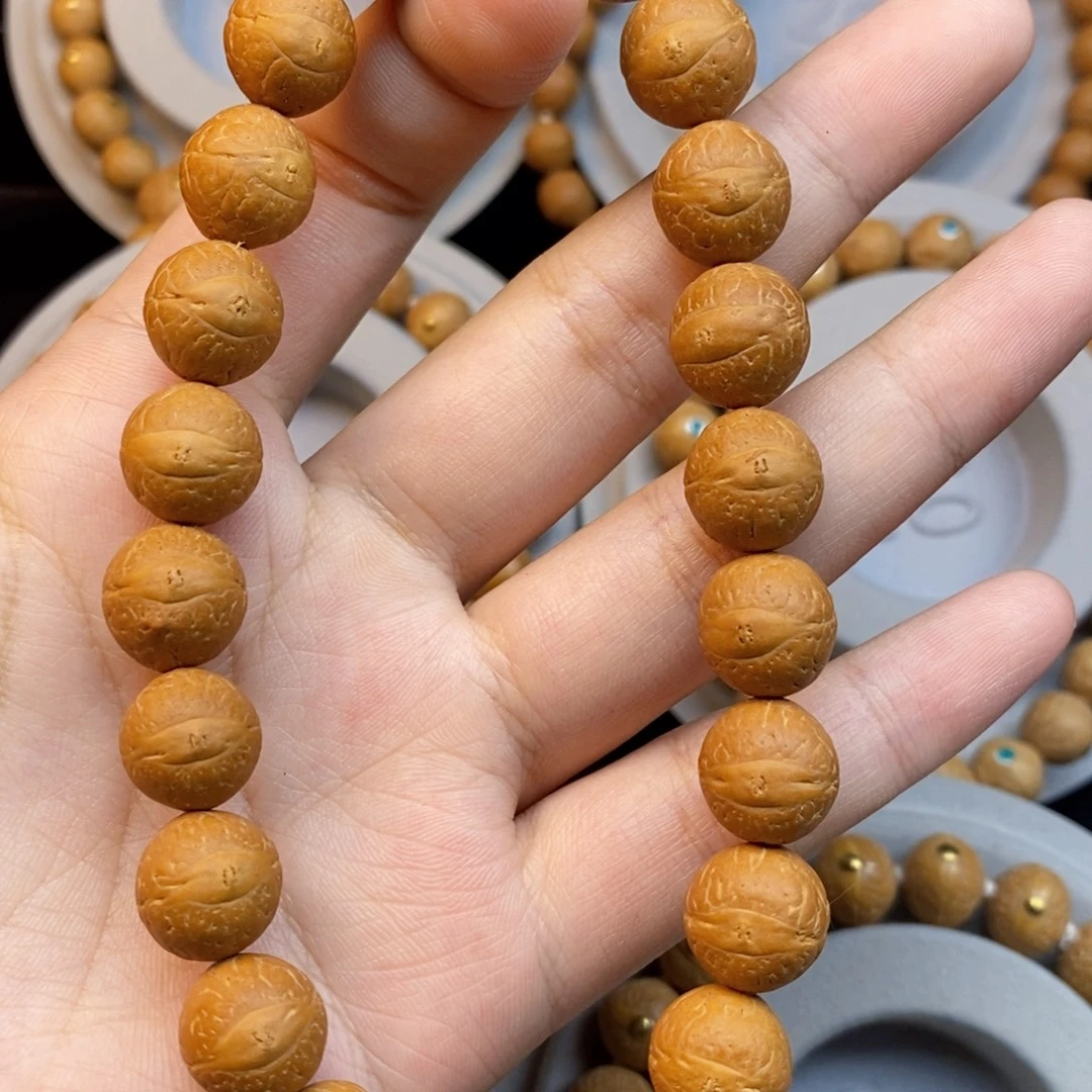 手串凤眼菩提12+新籽素