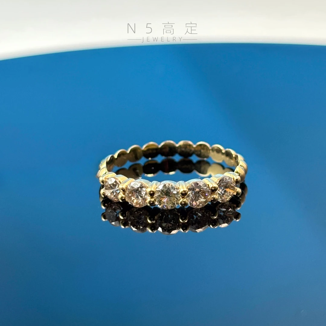 【N·5高定珠宝】18k  五公主戒指 k黄 ZSDJ0236