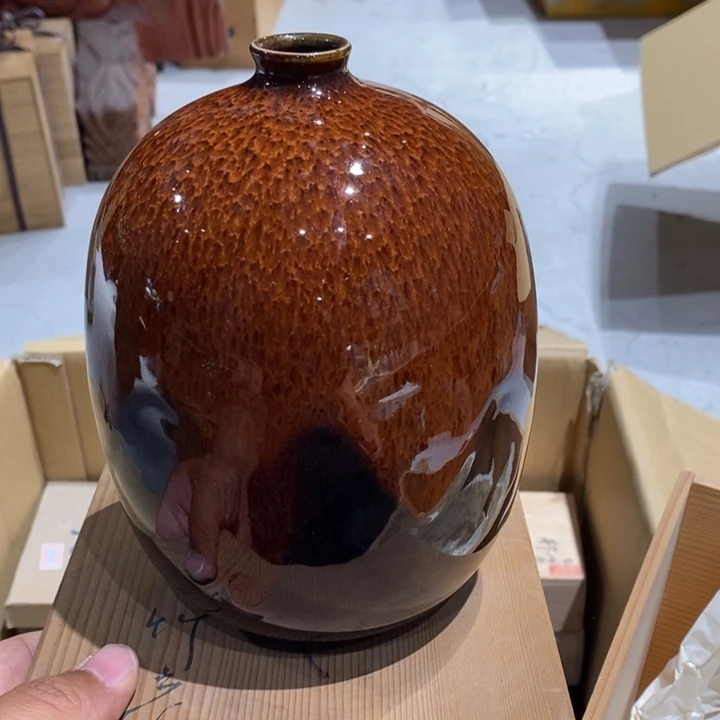 日本淘器花瓶大漏