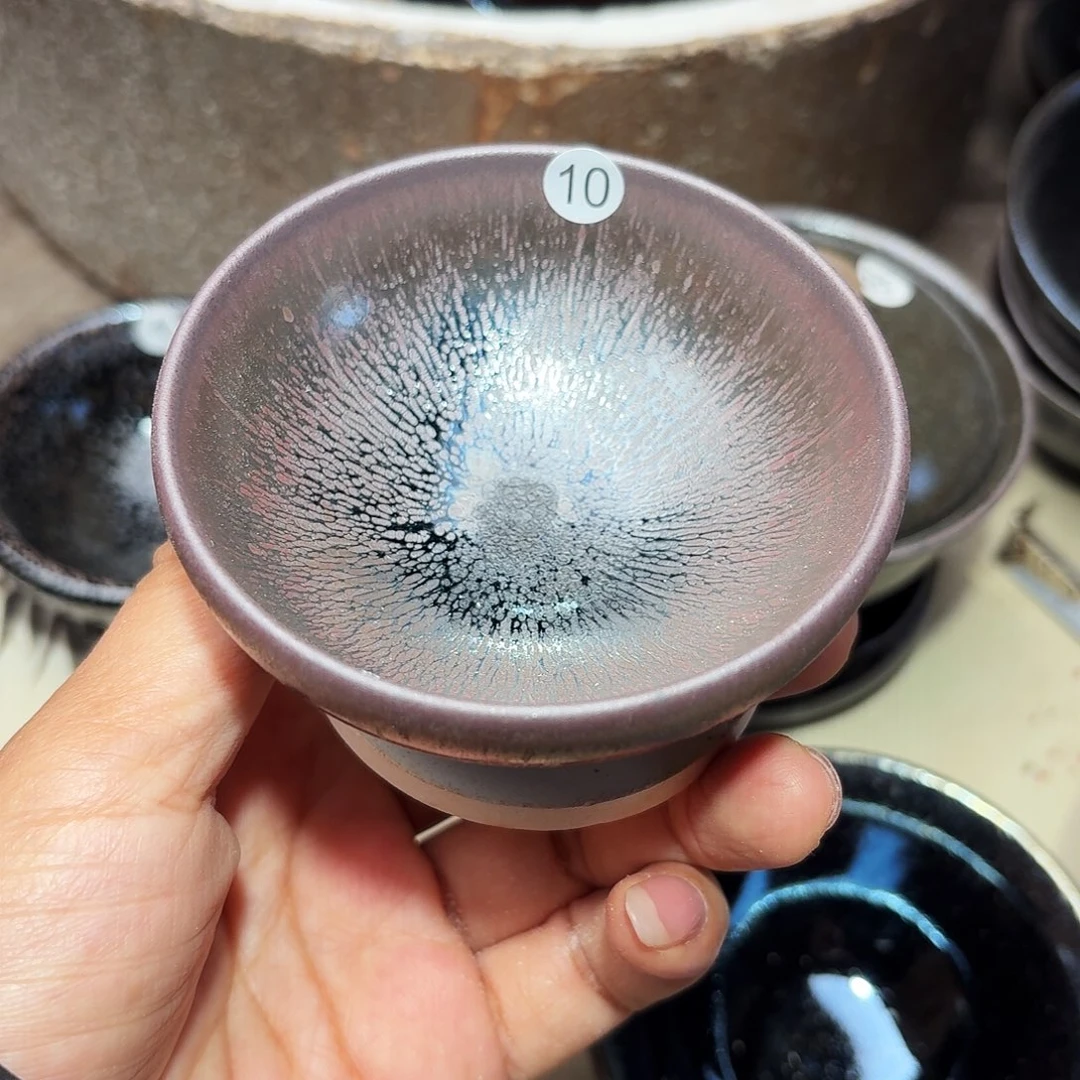 茶盏义兴龙窑建盏10微瑕