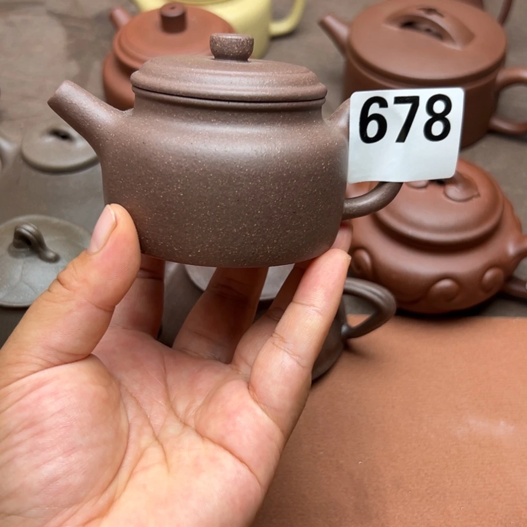 紫砂茶壶紫泥半手工150cc左右瑕疵