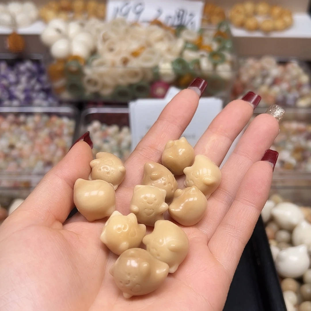 手串菩提根/象牙果微瑕茶色啊飘10颗有裂