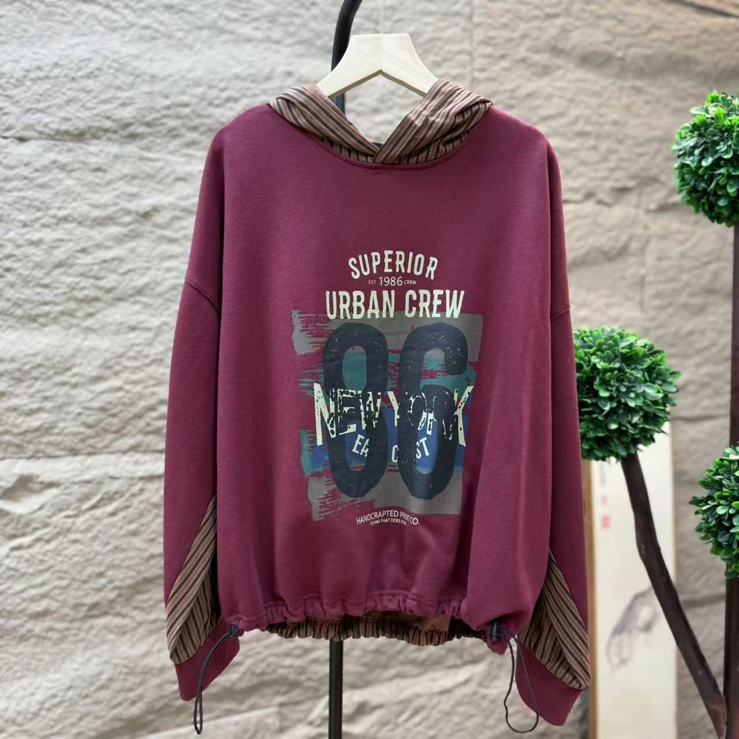 9123新款春季休闲减龄宽松长袖显瘦T恤