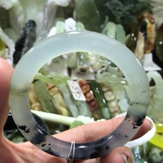 未镶嵌岫玉手把59