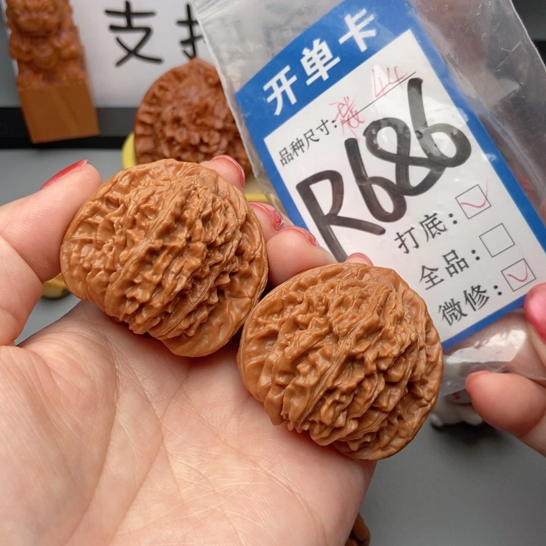 桃核吊坠核桃四座楼狮子头