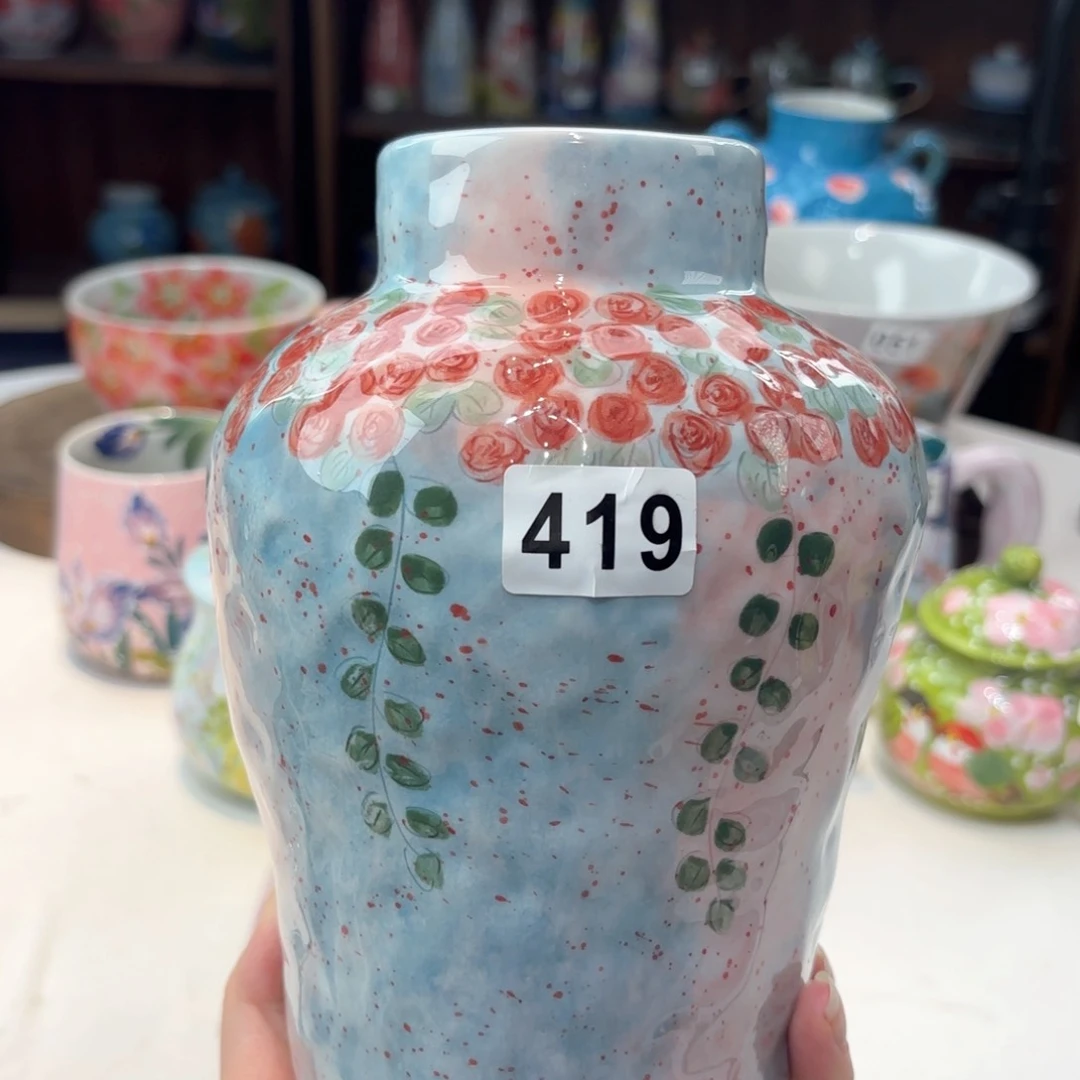 景德镇手绘高温釉下彩陶瓷茶具