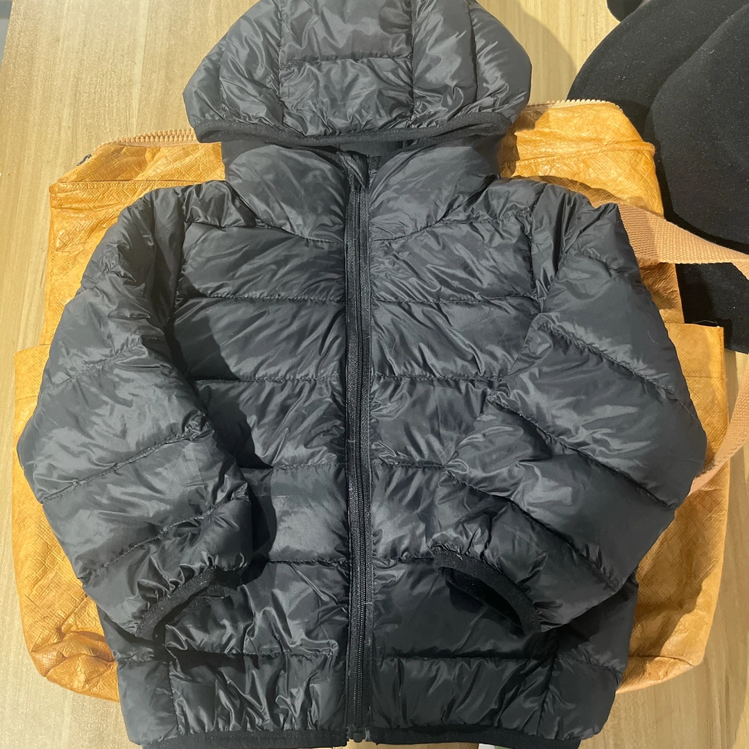 【断码处理 23922-1】休闲校服神器高充绒90白鸭绒轻羽绒连帽外套