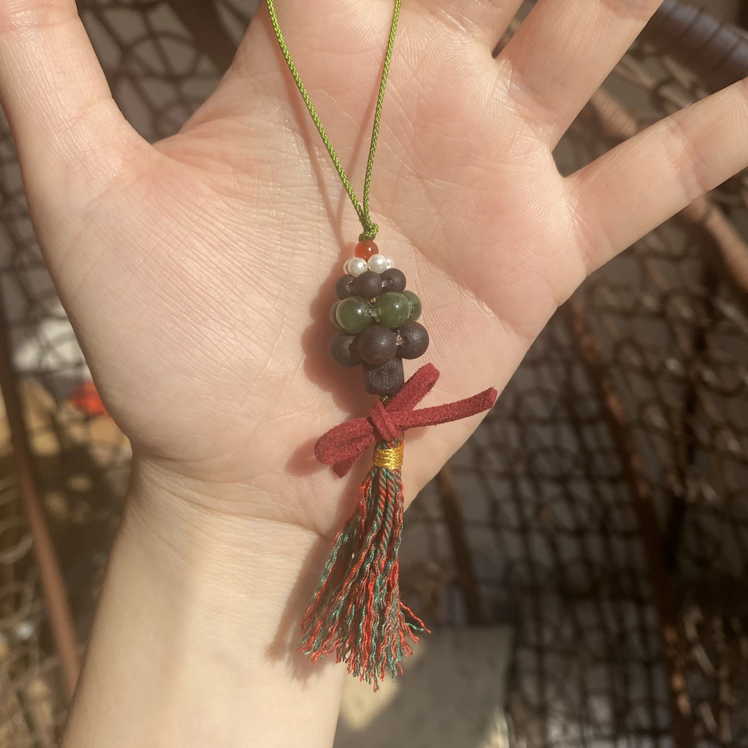 【设计款】【圣诞节福利】小叶降真香 圣诞树DIY 挂件 包挂